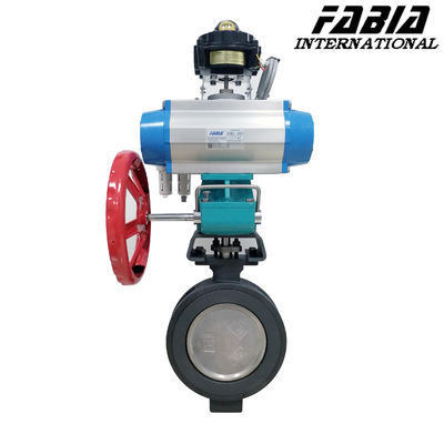 Carbon Steel Pneumatic Clamp Butterfly Valve Enhanced Seal Performance For Pulp And Paper