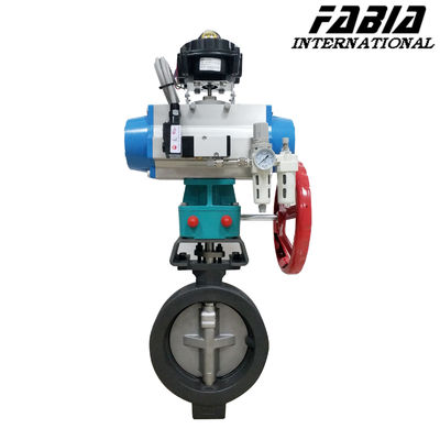 Carbon Steel Pneumatic Clamp Butterfly Valve Enhanced Seal Performance For Pulp And Paper