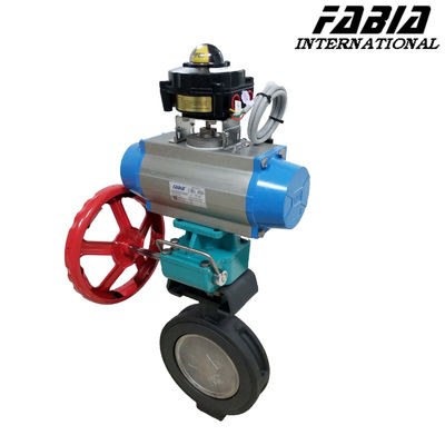 Carbon Steel Pneumatic Clamp Butterfly Valve Enhanced Seal Performance For Pulp And Paper