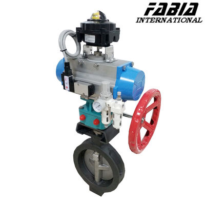 Carbon Steel Pneumatic Clamp Butterfly Valve Enhanced Seal Performance For Pulp And Paper