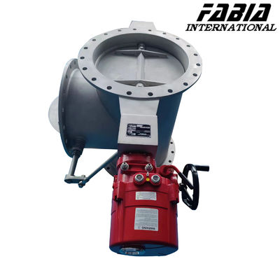 Electric Three Way Control Valve Flange Stainless Steel Ventilated Butterfly Valve