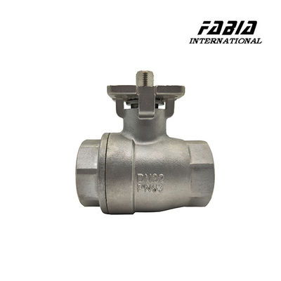 Electric High Pressure Two Piece Ball Valve  For Easy Opening And Closing With Internal Thread