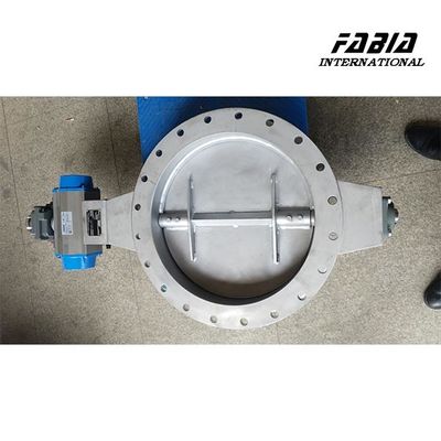 DN1500 Pneumatic VOC Butterfly Valve DNV Gas Valve Precision Control For Printing And Packaging Industry