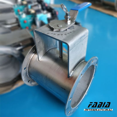 DN200 8 inch Stainless Steel Manual Butterfly Damper Simple Structure Easy Operation For Hvac Sysytem