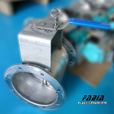 DN200 8 inch Stainless Steel Manual Butterfly Damper Simple Structure Easy Operation For Hvac Sysytem