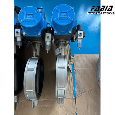 100mm Pneumatic Actuated Butterfly Valve Seamless Integration Corrosion Resistance
