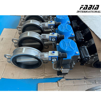 100mm Pneumatic Actuated Butterfly Valve Seamless Integration Corrosion Resistance
