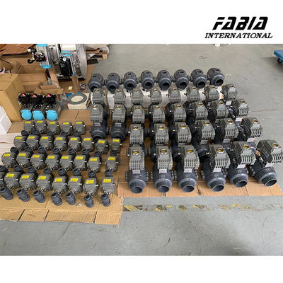 Electric Operation 3 Inch PVC Ball Valve Soft Seated Valves