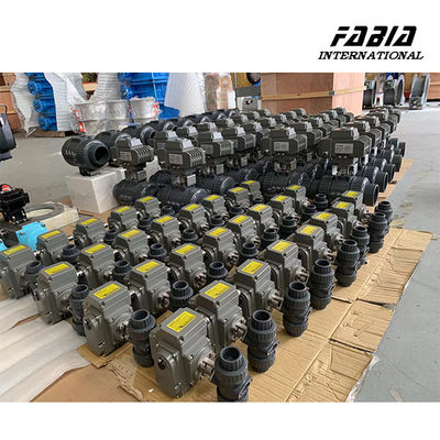 Electric Operation 3 Inch PVC Ball Valve Soft Seated Valves