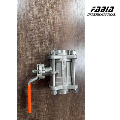 2'' Three Piece Ball Valve CF3M Manual Valve Butt Weld Connection