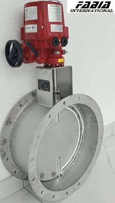 Electric Control Round Butterfly Damper Valve For Air Volume Control