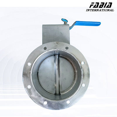 DN200 8 inch Stainless Steel Manual Butterfly Damper Simple Structure Easy Operation For Hvac Sysytem