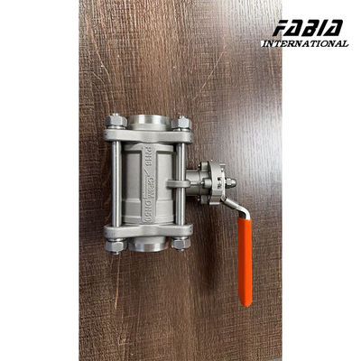 2'' Three Piece Ball Valve CF3M Manual Valve Butt Weld Connection