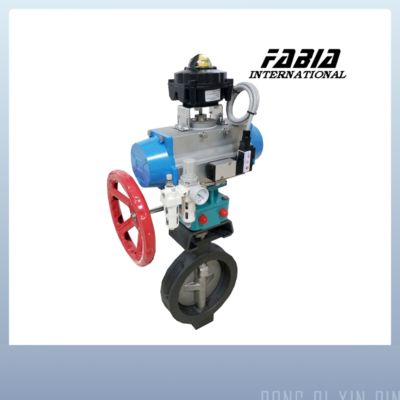 Hard Sealed Pneumatic Actuator Betriebenes Schmetterlingsventil Kleines Flüssigkeitswiderstand Quelle Hersteller